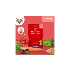 Bio marhahús menü - sárgarépa, amaránt 5 x 150 g, Herrmann's Bio