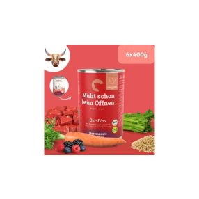 Bio marhahús menü - sárgarépa, amaránt 6 x 400 g, Herrmann's Bio