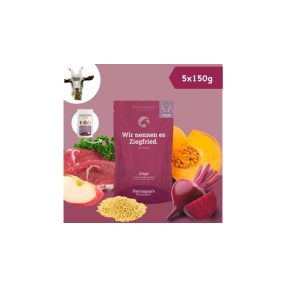Kecskehús menü érzékenyeknek - cékla, sütőtök 5 x 150 g, Herrmann's Bio
