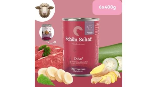 Bárányhús menü érzékenyeknek - mangold, krumpli 6x400 g (Herrmann's Bio)