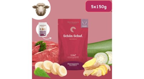Bárányhús menü érzékenyeknek - mangold, krumpli 5x150 g (Herrmann's Bio)