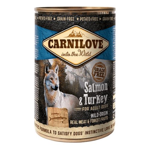 CarniLove Adult Salmon & Turkey (Lazac & Pulyka) konzerv 6 x 400 g