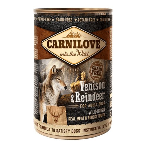 CarniLove Adult Venison & Reindeer (Vadhús & Rénszarvas) konzerv 6 x 400 g 