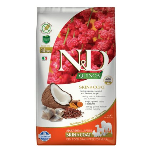 N&D Dog Quinoa Skin & Coat Hering 800 g